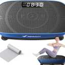 MERACH Vibration Plate Exercise Machine, Whole Body Workout Equipment for Women, Bluetooth and Silicone Pedal, Vibration Plate with Auto Mode, Vibrate Fitness Platform for Home
