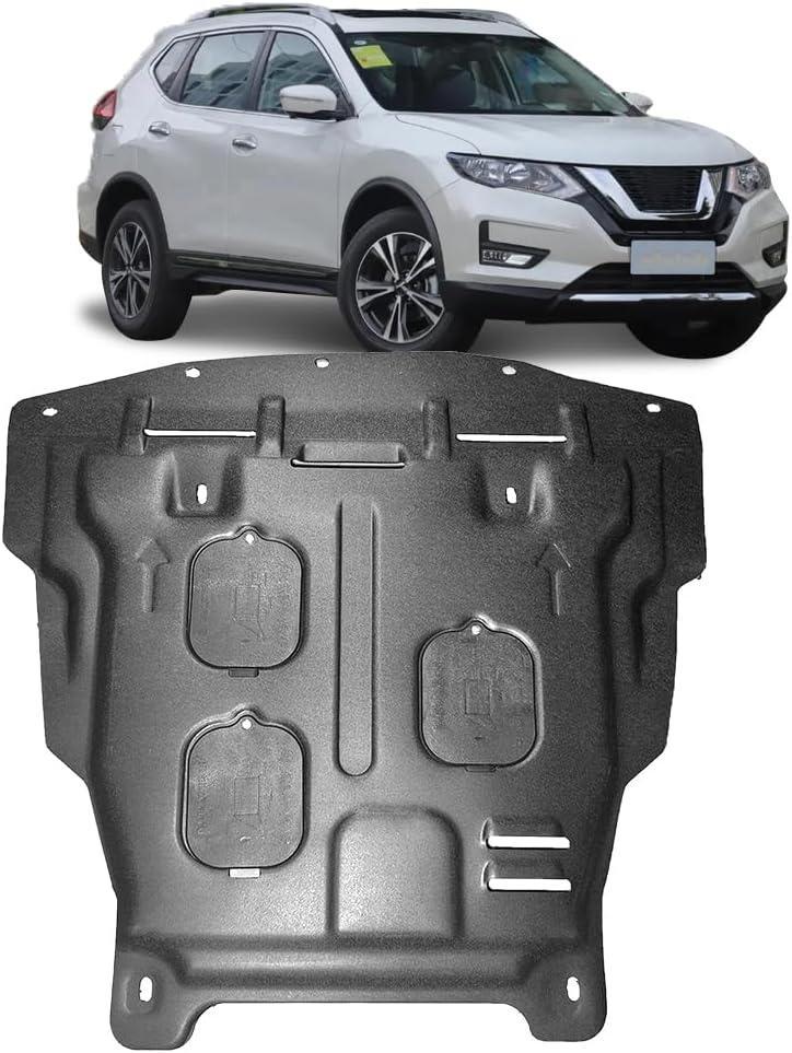 Front Engine Splash Shield for Nissan Rogue 2014-2020 Engine Guards Suitable for Nissan Rogue Under Engine Cover Mud Flaps Directly Replace Original One Black