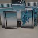 LUDUHU Turquoise Orchid Flowers Canvas Print - Abstract Green Floral Poster, Orchid Wall Art Painting Decor for Home Decoration Artwork Picture Bedroom Green Floral (A,Oversize 40x20inch)