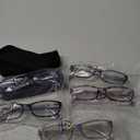 Kerecsen Reading Glasses 5 Pairs Fashion Ladies Readers Spring Hinge with Pattern Print Eyeglasses for Women (Mix Color -2, 2.00)