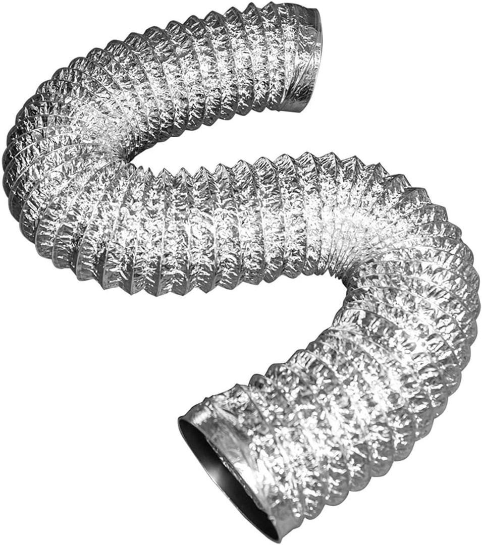 Cosmo 6 Inch 6 Foot Aluminum Flex Air Duct, Without Clamps, Ventilation Duct