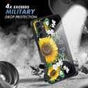 for Galaxy A14 5G Case,Heavy Duty Dual Layer Hybrid Hard PC Soft Rubber Shockproof Protective Rugged Bumper Case for Samsung Galaxy A14 5G 6.6" 2023,Sunflowers Floral Patterns