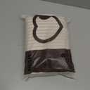 MIULEE Pack of 2 Khaki Pillow Covers 26x26 Inch Striped Farmhouse Couch Throw Pillow Covers with Fringe Chic Linen Decorative Cushion Eruo Sham for Sofa Living Room Bed Outdoor Home Decor