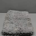 Disolla Small Bathroom Rug 17x24 Non Slip Gray Fluffy Bath Mat for Bathroom Floor Washable Plush Luxury Bath Rug for Tub Soft Shaggy Absorbent Shower Mat (Grey)