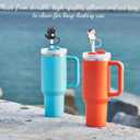 6 Pcs 10mm Cat Straw Covers for Stanley Cup, Reusable Cat Straw Toppers For Stanley Cups Lids Tips Protectors, Cat Lover Accessories (Straw Toppers 2)