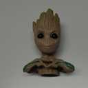 VC Flower Pot, Green, One-Size (Polyvinyl Chloride, 16x14x13 cm)