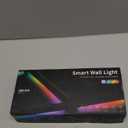 Smart LED Wall Lights, Music Sync Voice Control DIY RGB Light Bar with 16M+ Color & 44+ Scenes, Dimmable Home Decor Wi-Fi Wall Light for Gaming Room TV Bedroom (6 Lines)