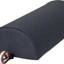 Master Massage 6"x26" Large Half Round Bolster Pillow  Black, Semi-Round Cushion for Massage Tables, Yoga, and Physical Therapy