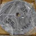 Fitvids Deep Dish 2-Inch Olympic Cast Iron Weight Plates with E-Coating (Black)