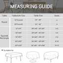 2 Pack Green Christmas Tablecloth - 60 x 84 Inch Rectangle, Waterproof & Wrinkle Resistant Polyester Table Cover for Dining Table, Buffet Parties, Camping