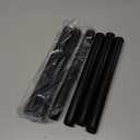 GeilSpace 6 Pack 3/4" × 10" Pre-Cut Black Metal Pipe, Industrial Steel Fits Standard Three Quarters Inch Threaded Pipes and Fittings - Vintage DIY Industrial Shelving (3/4" × 10", Black)