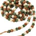 Christmas Garland 9 Feet Velvet Christmas Garland Xmas Vintage Holiday Bead Garland for Tree Mantel Fireplace Decorations