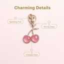 Bag Charms Cherry Keychain Keyring Purse Bags Charm Key Chains Women Cute for Handbags Girly Gifts Accessories