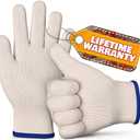 bogo Brands Heat Resistant Gloves for Cooking & Grilling – Aramid Oven Mitts Gloves with Fingers, Short-Term Hand Protection up to 932°F and Secure Grip for Baking, Fryer, and BBQ, M