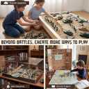 Shindel 100PCS Army Men Toy Soldiers, Plastic Army Men Playset Green Yellow Soldier Figures 8 Poses for Boys Birthday Gift
