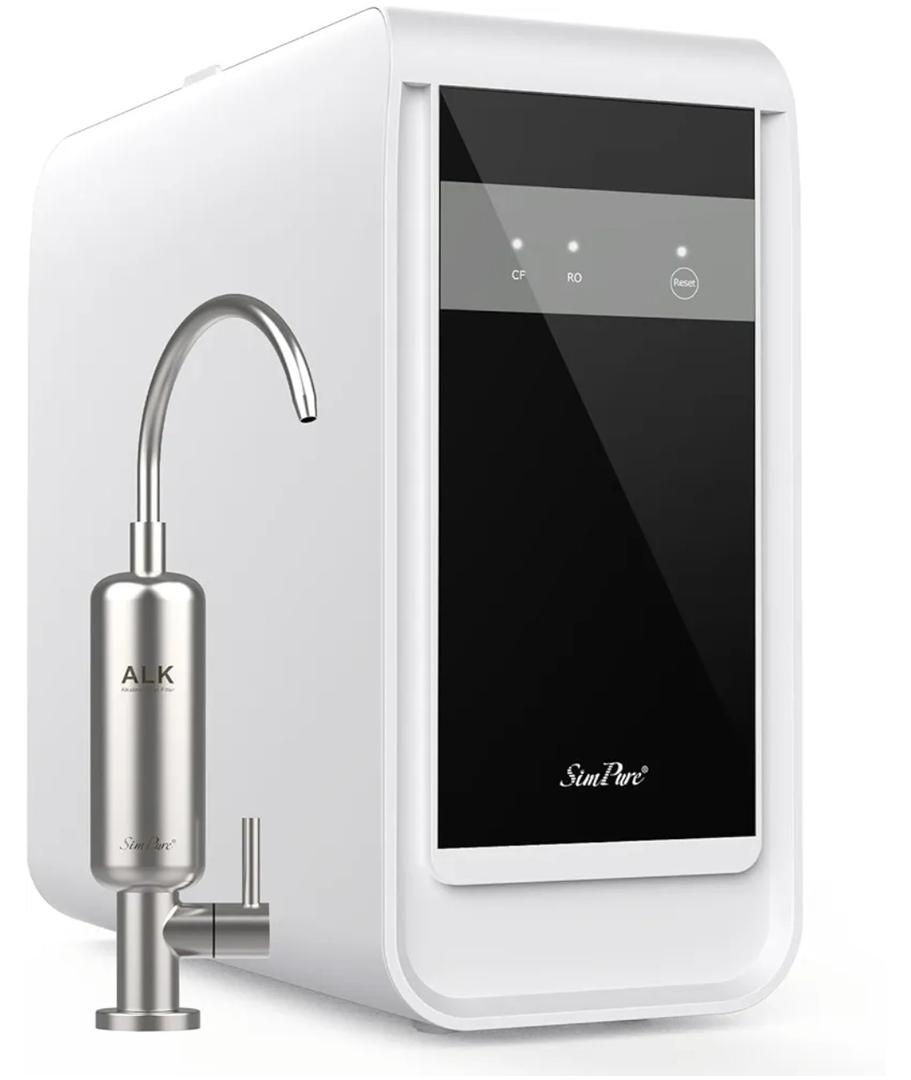 SimPure Q3-600A Reverse Osmosis System with Remineralization, 600 GPD Under Sink RO Water Filtration with ALK Faucet, 8 Stage Tankless RO Water Filter, PH+, Acid-Base Balance, NSF/ANSI 58 Certified