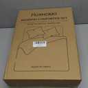 MUXHOMO 7 Pieces Queen Comforter Set, Soft Bed in a Bag Queen Size, All Season Bedding Set with Comforter, Flat Sheet, Fitted Sheet, Pillowcases & Shams, Coral Red