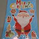 5 x 286 PCS 10 Sheet Double-Sided Christmas Window Clings, Christmas Snowflake Window Clings Stickers for Glass, Xmas Holiday Santa Claus Snowflake Decals for Party