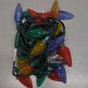 Brizled Christmas Lights Multicolor, 16FT 25 LED Faceted C9 Outdoor Christmas Lights Connectable, 120V UL Certified Xmas Tree Light, Waterproof String Light for Xmas Tree, Wreath, Roof, Patios