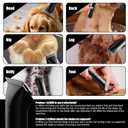 5 Pcs Professional Detachable Replacement Ceramic Blades set,compatible with Andis AGC,BDC,BGC,MBG Series,oster Classic 76/Star-Teq/Power-Teq Clippers