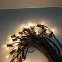 Brightown LED Outdoor String Light, 100 Feet Patio Lights with 52 Edison Shatterproof Bulbs(2 Spare), UL Listed Waterproof Outside Lights for Backyard Balcony Party Xmas Decor, E12 Base, Connectable