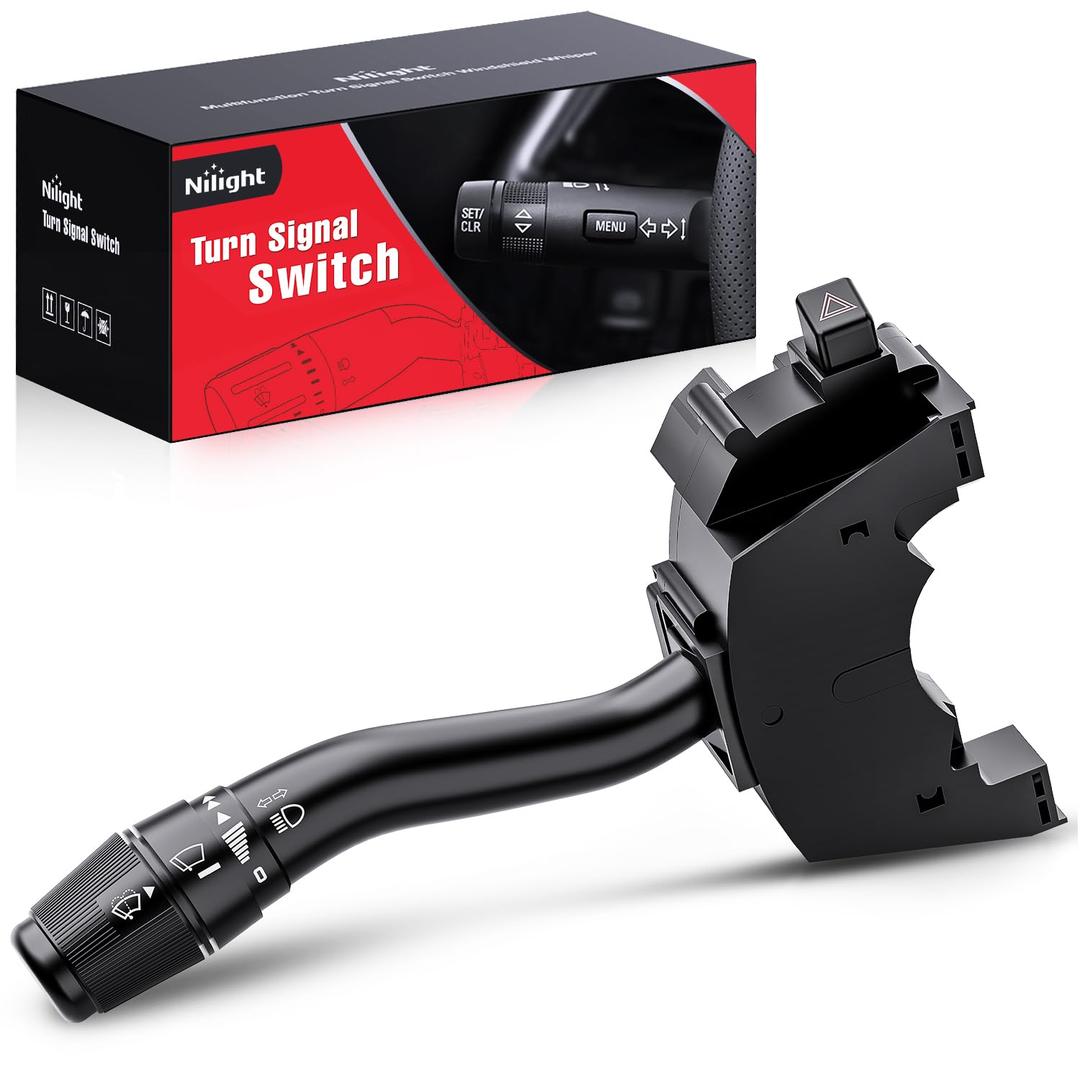 Nilight Turn Signal Switch Compatible with 1997 1998 Ford F150 F250 1997 F350 1999-2004 F250 F350 Super Duty 1997-1998 E150 E250 E350 Econoline Multifunction Combination Lever Switches
