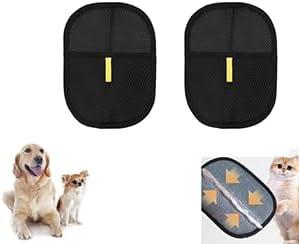 Pet Hair Removal Glove for Cats & Dogs, Upgrade Efficient Electrostatic Gloves Grooming Gloves for Pet Hair, Reusable Cat & Dog Hair Remover for Couch, Furniture, Carpet, Curtain(2pcs)