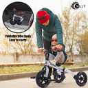 YGJT 3 in 1 Tricycle for Toddlers Age 2-5 Years Old, Folding Kids Balance Bike with Adjustable Seat and Removable Pedal, Toddler Bike Ride-on Toys for Infant, Gifts for Baby Boys Girls Birthday