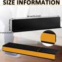Treela 20 Pcs Under Couch Blocker Black Couch Blocker for Pets Bumper for Under Furniture Baffle Board with Adjustable Guard to Stop Going Below Sofa Easy Install (3.2 Inch)