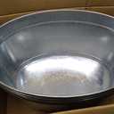 BARsics Large 6-Gallon Galvanized Tin Beverage Tub, 20x14x10 inches (Pack of 6)