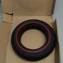 Cooryda 10x2.125 Scooter Tire, 10 inch Solid Rubber Tires Tubeless Front or Rear Replacement 10x2.125 Solid Electric Scooter Tire for Gotrax G4 Xr V2 Ninebot F25 F65 Hiboy S2 Pro 1pc Red