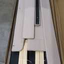 VECELO Full Bed Frame with Upholstered Wingback Headboard, Heavy-Duty Platform Bedframe with Charging Station & Side Pockets, No Box Spring Needed, Beige