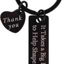 Penitue Father's Day Keychain, Stainless Steel Dad Gifts Daddy Birthday Key Chain for Dad Father Husband Christmas