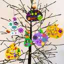 Winlyn 36 Sets Halloween Craft Kits Fall Crafts DIY Halloween Pumpkin Ornaments Art Set Bat Monster Foam Stickers Halloween Arts and Crafts for Kids Classroom Activities Party Favors Trick-Or-Treaters