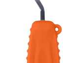 Adaptive Weighted Silverware Utensils Angled Spoon for Hand Tremors Parkinsons,Weighted Utensils with Non-Slip Easy Grip Handles for Independent Eating(Right Hand,Orange,Pack of 1)