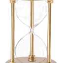 Empty Hourglass Fillable, Large Antique DIY Sand Timer Set, Metal Sand Watch Brass Frame Without Sand, Unity Ceremony Kit for Wedding Home, Desk, Office Decorative