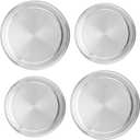 Stove Eye Covers Set of 4, Electric Stove Covers, Stainless Steel Stove Gap Covers Cooker, 2 Pcs 8.2 Inch and 2 Pcs 6.3 Inch Stove Top Covers for Electric Stove