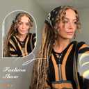 HANNE Dreadlock Extensions 10 Strands Double Ended Dreadlock Extensions 24 Inch Synthetic Dreadlock Extensions Brown Reggae Hip-Hop Dreads Hair Extensions (27#)