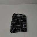 allgala Waterproof Check Design Printed PVC Vinyl Protective Tablecloth - 54x120 Inch - Black - TC59302