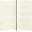 Moleskine Festive Holiday Notebook, Hard Cover, Ruled, Large (5" x 8.25"), Myrtle Green, 240 Pages