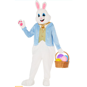 Morph Easter Bunny Costume Adult Deluxe Rabbit Mascot Outfit for Men - Perfect for Easter Costumes and Events Large