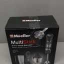 Mueller Multistick 5-in-1 Immersion Blender Handheld,12 Speed Hand Mixer-Turbo Boost,Heaviest Duty Copper Motor,Titanium reinforced Blades Hand Blender,Milk Frother Wand,Whisk,Beaker,Chopper,Grey (Gray)