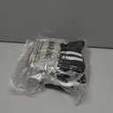 3 x AugRing Women's Striped Cotton Crew Socks Cozy Casual Athletic Quarter Socks for Running & Gym Size 5-11