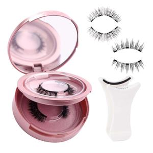 FADLASH 2 Pair Magnetic Eyelashes with Applicator Reusable Magnetic Lashes Wispy Lashes No Glue Needed False Eyelash Natural Look (A02, Packaging May Vary)
