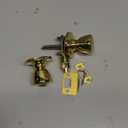 EZ-FLO 57868 Reversible Tulip-Style Privacy Door Lockset, Polished Brass