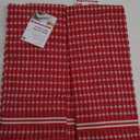 kitchenAid BrightRed 16x28 Inch Durable Obsorbant Cotton Terry Towel and LinTex Two Pack Towels