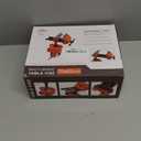 Bench Vise, 360 Swiveling Articulating Vise, Clamp-On Vise for Workbench, Cast Steel Table Clamp Vise, Pipe Vise, Bench Vice for Woodworking, DIY, Drilling, Sawing, Metal Working (Yellow)