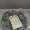 26'' Large Wreaths for Front Door Year Round, Spring Summer Artificial Green Eucalyptus Wreath with Buffalo Burlap Bow, Farmhouse Home Decor for Window Porch Holiday Housewarming