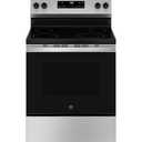 GE 30 in. 4-Burner Electric Range, Black, GRF400SVBB