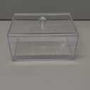 Weiai Acrylic Dryer Sheet Holder, Clear Dryer Sheets Box Container for Laundry Dispenser Storage (1 TIER)